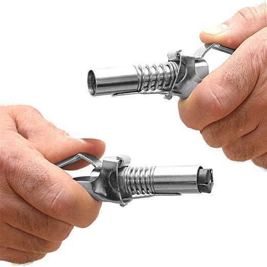 High pressure grease nozzle silver